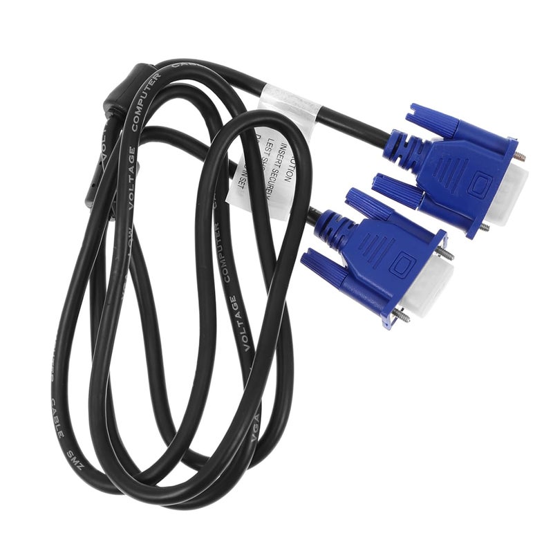 2Pcs VGA Cable 6 Feet Monitor to Laptop RGB Video Data Cable - Image 1